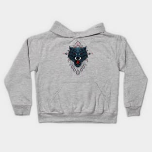 Wolf Mandala Kids Hoodie